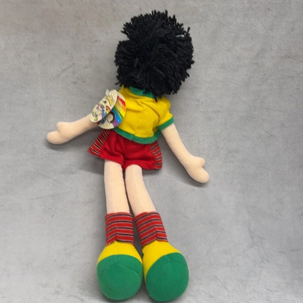 Vintage 2001 Cool Kids Boy Cloth Doll‎ Black Hair Football Shirt 14